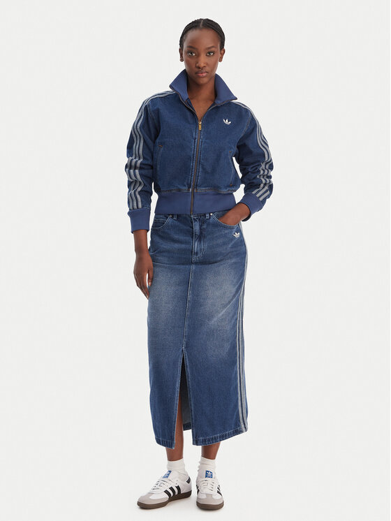 adidas adidas Giacca di jeans Firebird KD2913 Blu Regular Fit