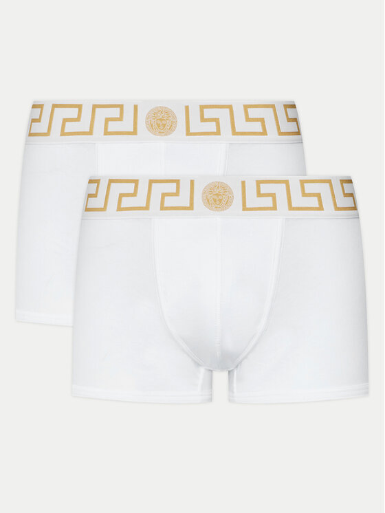 Lot de 2 boxers Homme Versace, Taille : XXL, Blanc, AU10181 1A10011