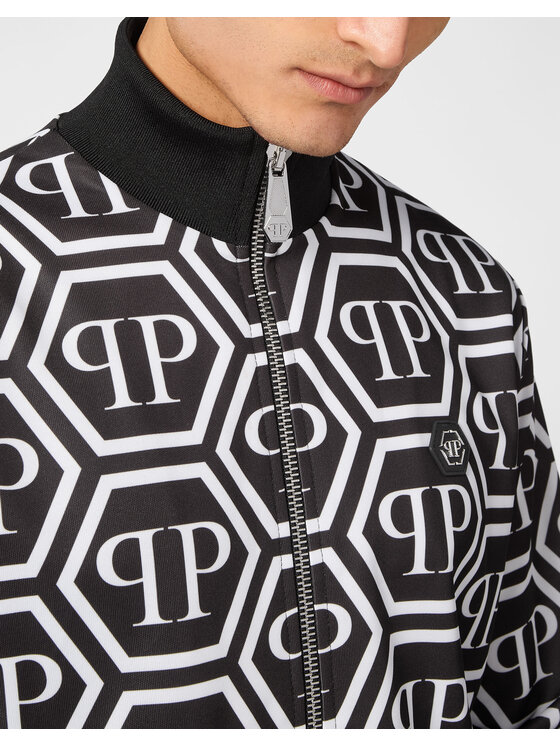 PHILIPP PLEIN PHILIPP PLEIN Bluza 20639 Czarny Jegging Fit