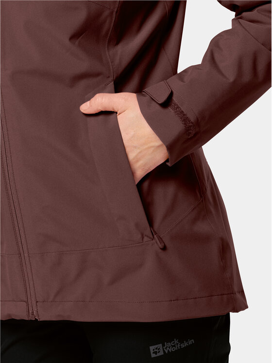 Jack Wolfskin Jack Wolfskin Outdoor kabát Moonrise 3In1 Jkt 1115621 Bordó Regular Fit