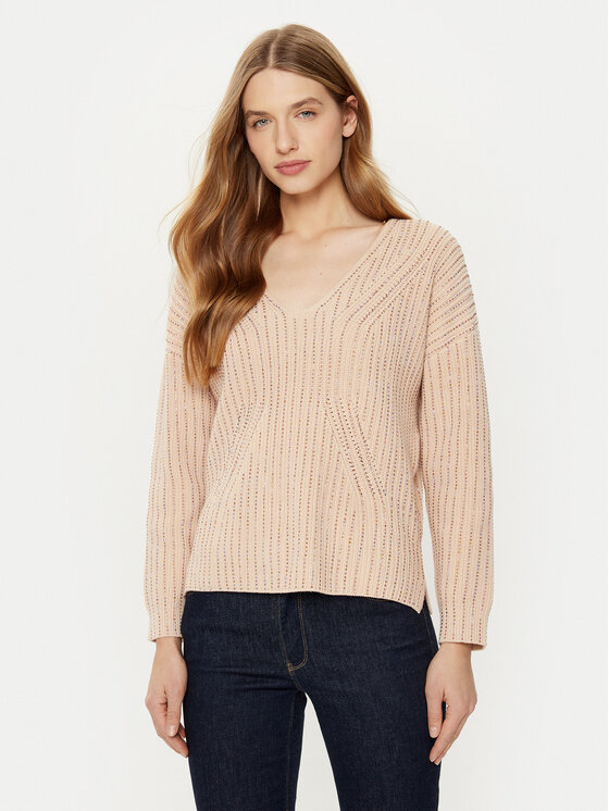 Guess Guess Džemper W5RR03 Z3K70 Bež Regular Fit