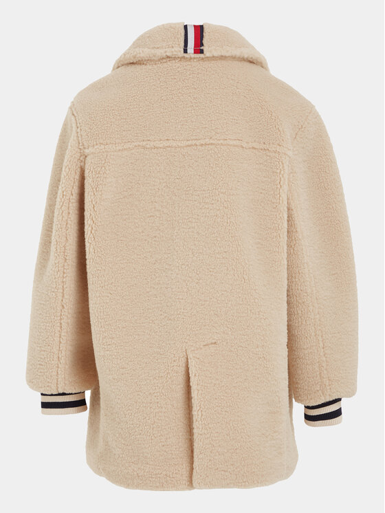 Tommy Hilfiger Tommy Hilfiger Cappotto in shearling KG0KG07544 Beige Regular Fit