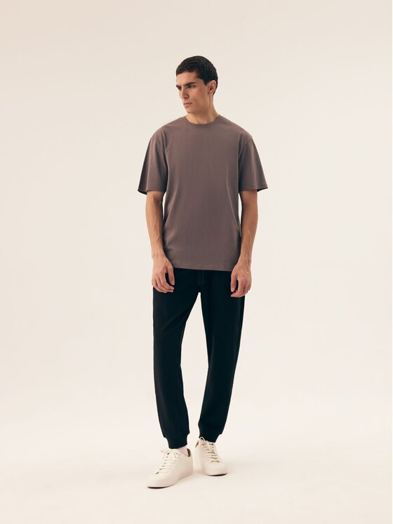 Henderson Henderson T-Shirt 43026 Brązowy Regular Fit