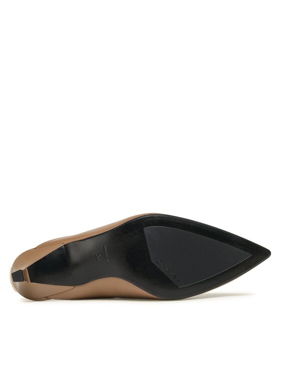 Calvin Klein Calvin Klein Sandály Geo Stil Slingback Pump 50 HW0HW01345 Hnědá