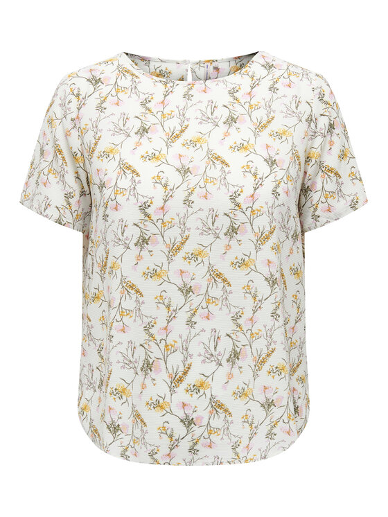 ONLY Carmakoma ONLY Carmakoma Blúz 15218353 Fehér Regular Fit