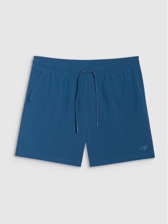 4F 4F Szorty plażowe 4FWSS25UBDSM134-46S Zielony Regular Fit