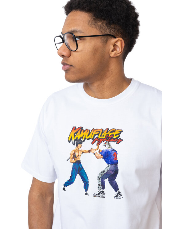 Kamuflage Kamuflage T-Shirt Endgame Biały Oversize