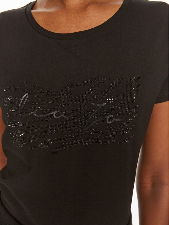 Liu Jo Sport Liu Jo Sport T-Shirt TF4076 JS088 Černá Regular Fit