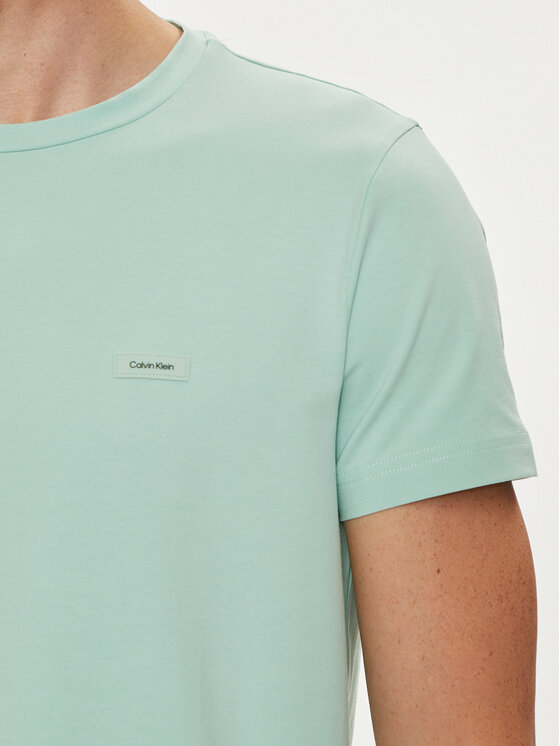 Calvin Klein Calvin Klein T-krekls K10K112724 Zaļš Slim Fit
