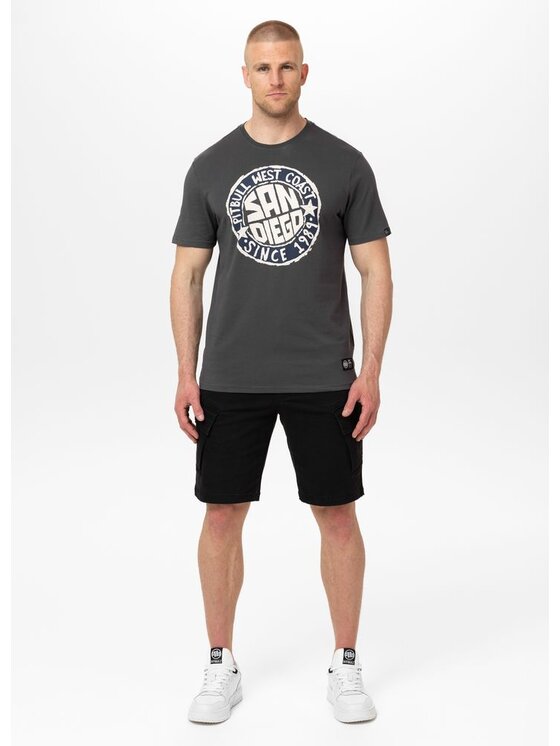PITBULL PITBULL T-Shirt AUTOMATIC Szary Regular Fit