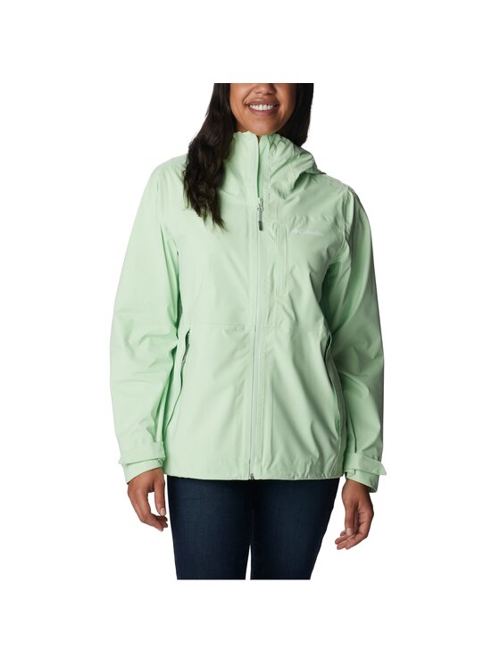 Columbia Columbia Kurtka outdoor Columbia Ampli-Dry Waterproof Shell Jacket Zielony Regular Fit