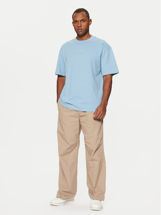 HUGO HUGO T-krekls Nalono 50509776 Zils Relaxed Fit