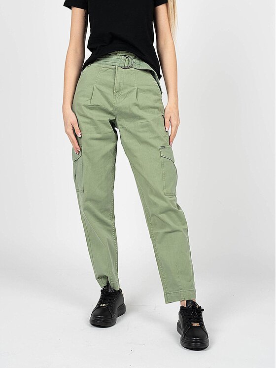 Pepe Jeans Pepe Jeans Spodnie materiałowe PL2115830 | Aspen Zielony Regular Fit