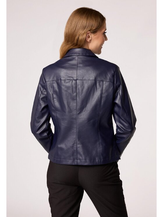 QUIOSQUE QUIOSQUE Bunda pro přechodné období QUIOSQUE 8VF003802 Tmavomodrá Regular Fit