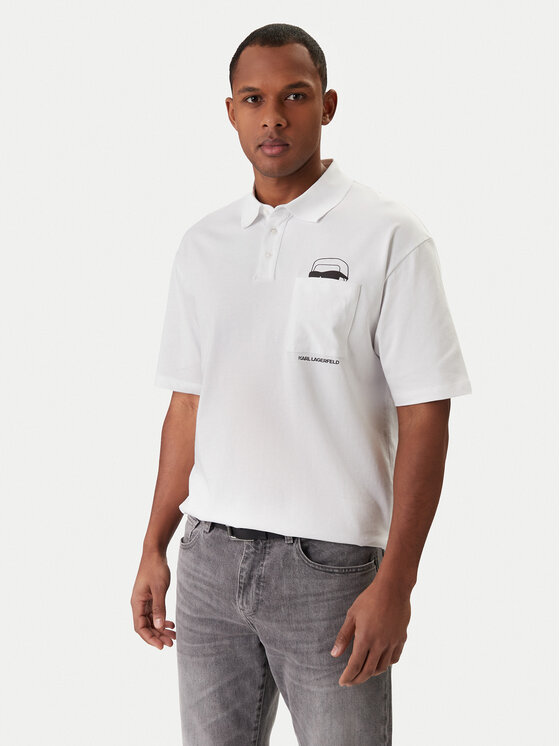 KARL LAGERFELD KARL LAGERFELD Poloshirt 745127 561225 Weiß Regular Fit