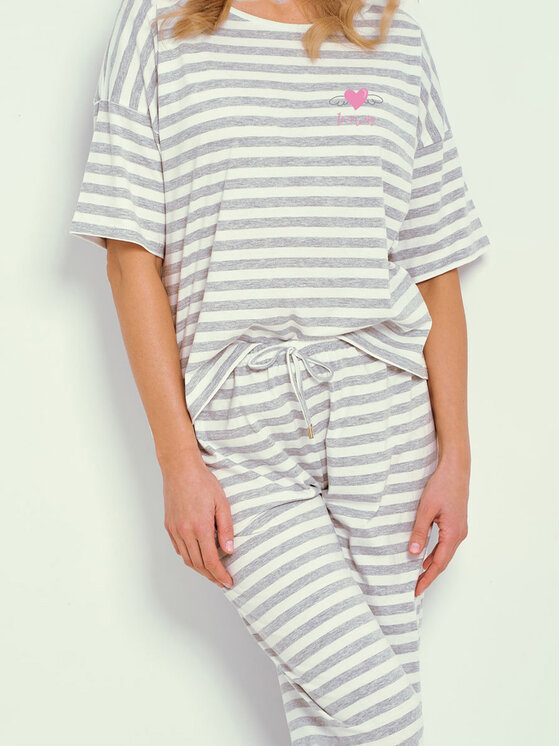 Taro Taro Piżama T3334-01 Szary Basic Fit