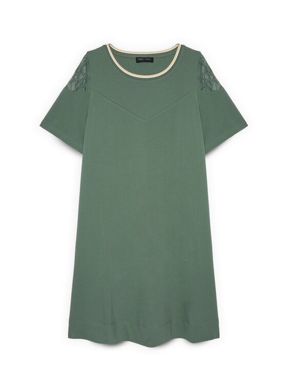 Fiorella Rubino Fiorella Rubino Vestito da giorno 7803L001220N025 Verde A-Line Fit