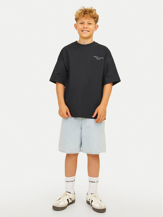 Jack&Jones Junior Jack&Jones Junior Футболка Noho Back Graphic 12263186 Чорний Relaxed Fit
