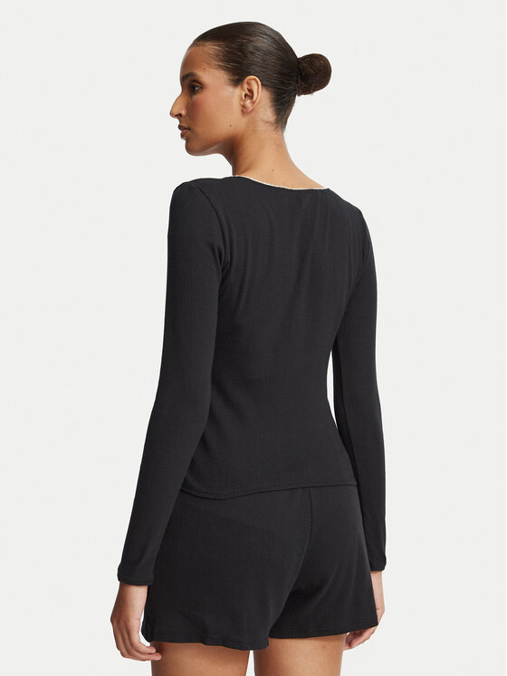 KARL LAGERFELD KARL LAGERFELD Piżama B4W45017 Czarny Regular Fit
