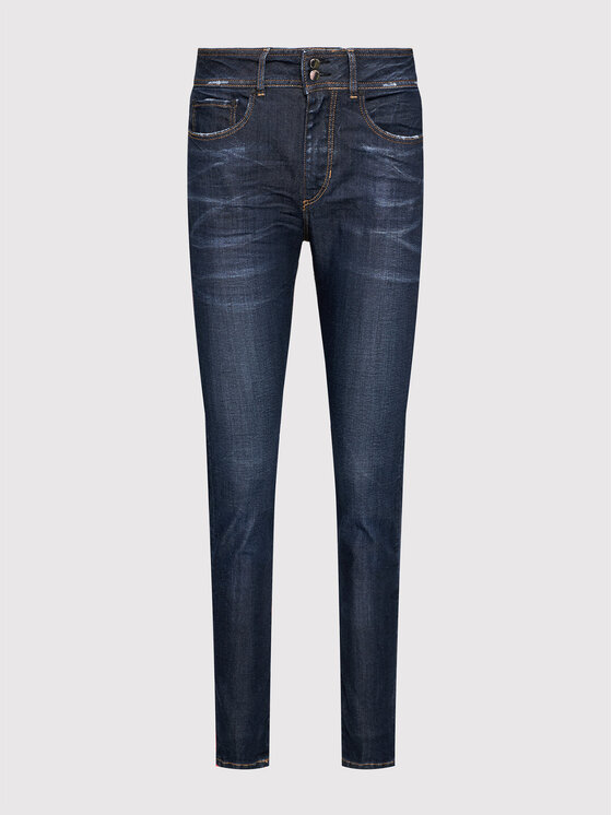 Guess Guess Jeansy Shape Up W1YA34 D4EM1 Granatowy Skinny Fit