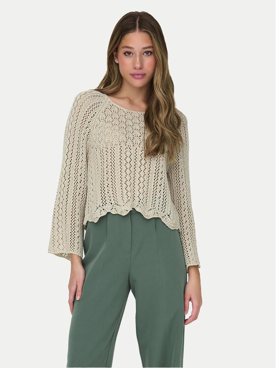 ONLY ONLY Svetr Nola 15233173 Šedá Regular Fit
