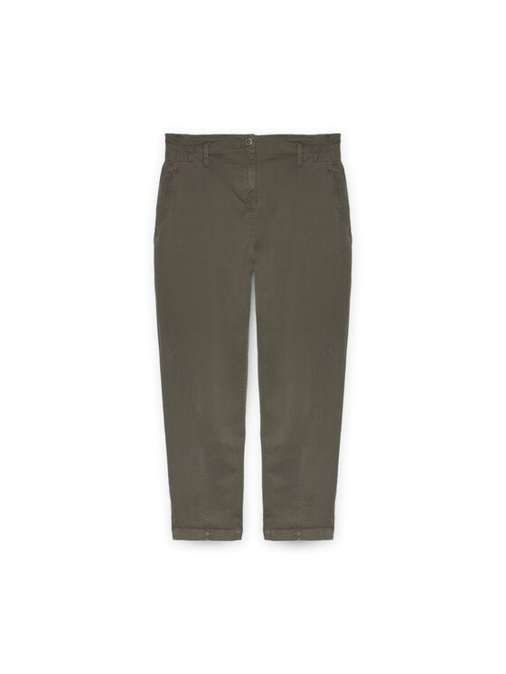 Fiorella Rubino Fiorella Rubino Pantaloni di tessuto P705T004715N025 Verde Regular Fit