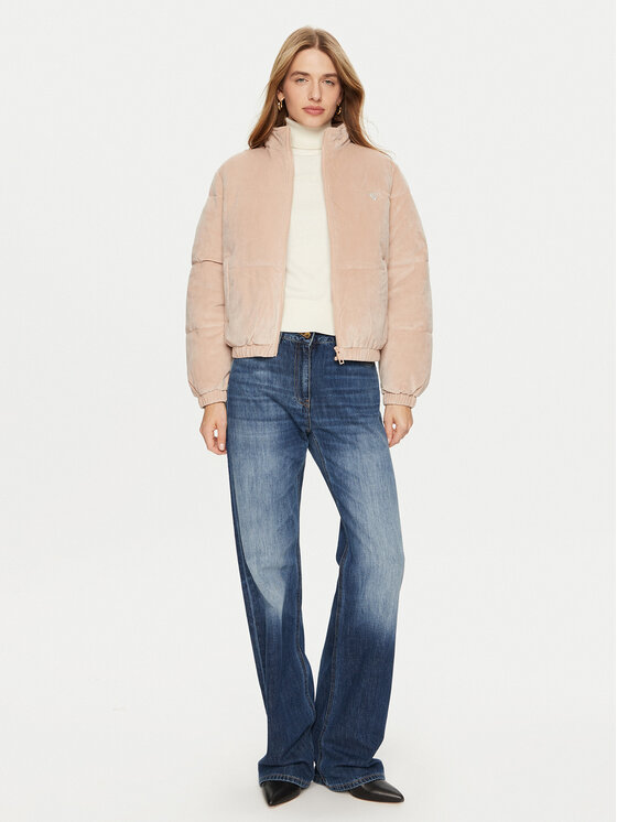 Guess Guess Μπουφάν χειμωνιάτικο V4BL03 KBXI2 Μπεζ Regular Fit