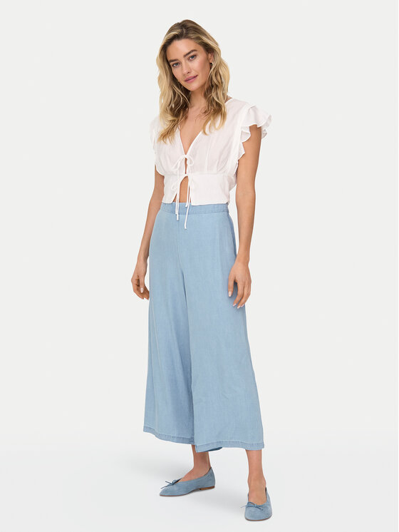 ONLY ONLY Kuloty Charis 15337936 Niebieski Wide Leg
