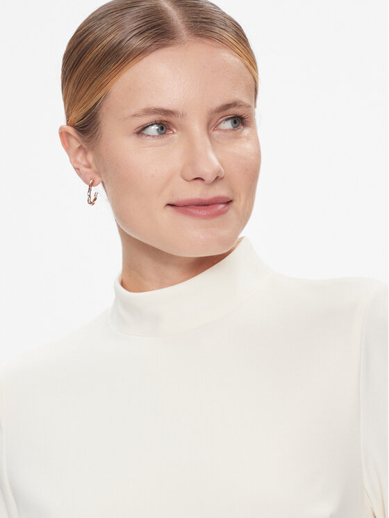 DKNY DKNY Cocktail obleka DD3J1430 Écru Regular Fit