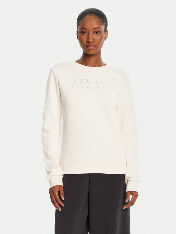 Armani Exchange Armani Exchange Sweatshirt XW000985 AF14284 U1003 Écru Regular Fit