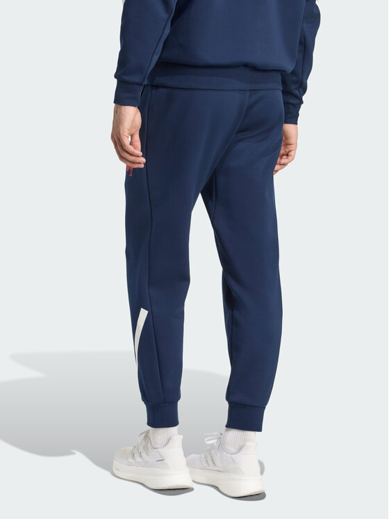 adidas adidas Spodnie materiałowe 151687 Błękitny Regular Fit