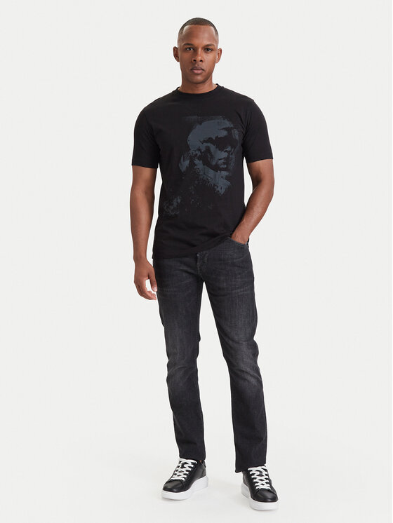 KARL LAGERFELD KARL LAGERFELD Тишърт 755063 564242 Черен Regular Fit
