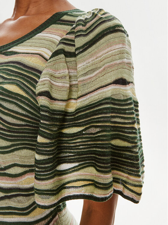 Munthe Munthe Kötött ruha Overcast 242139024273 Zöld Slim Fit