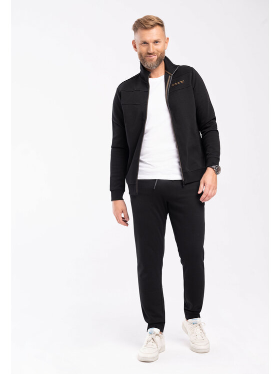 Volcano Volcano Bluza B-LENOX Czarny Regular Fit