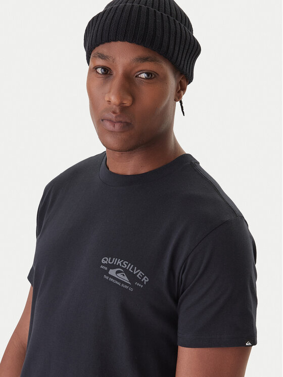 Quiksilver Quiksilver Tričko Anchor EQYZT08178 Čierna Regular Fit