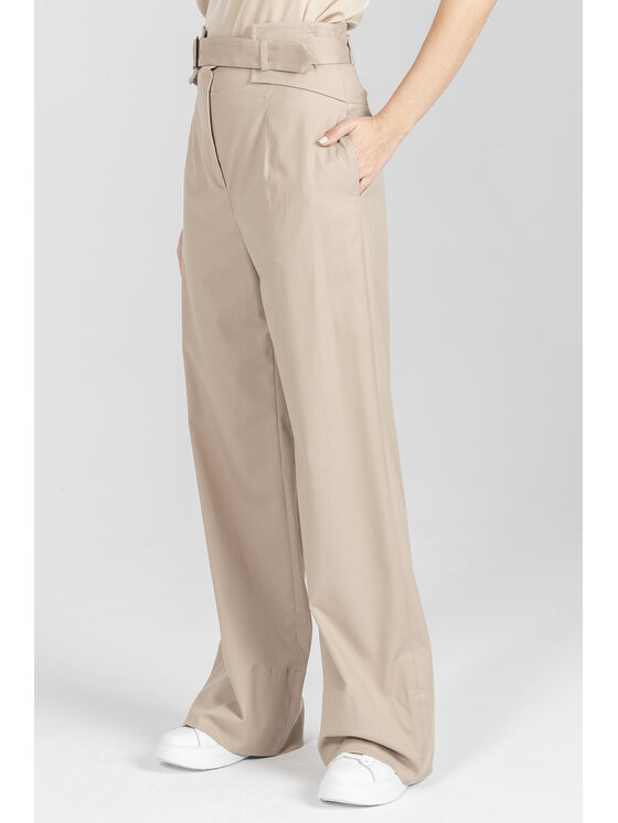 Deni Cler Milano Deni Cler Milano Spodnie materiałowe W-DC-5206-F2-B5-13-1 Beżowy Loose Leg