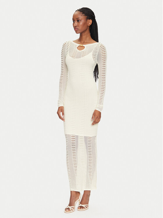 Marciano Guess Marciano Guess Úpletové šaty 5GGK45 5869Z Bílá Regular Fit