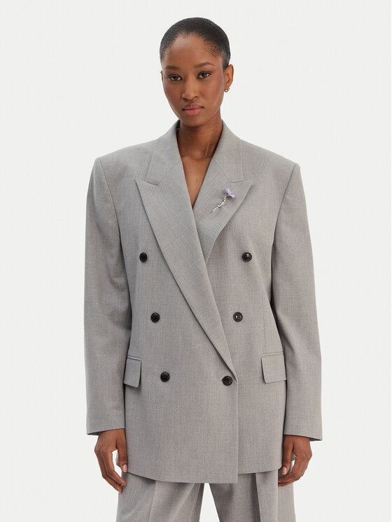 HUGO Sacou Antegi 50554018 Gri Relaxed Fit