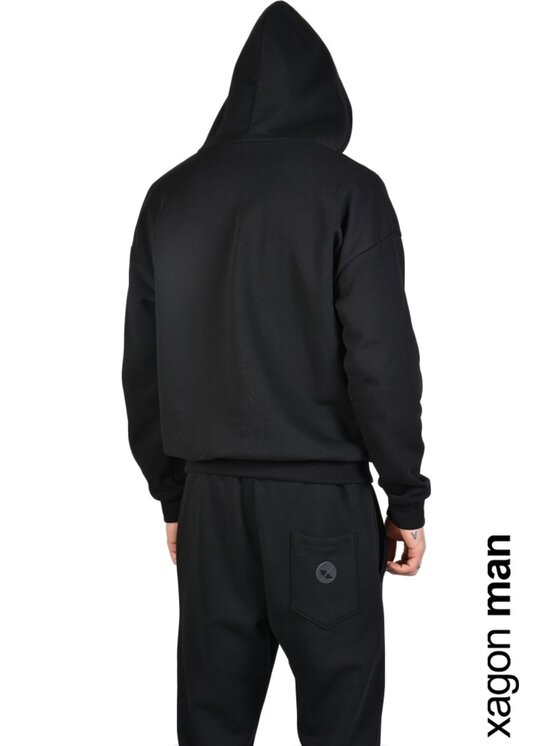 Xagon Xagon Felpa MDAWS6 | Fleece Nero Regular Fit