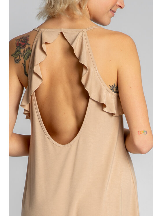 LaLupa LaLupa Koszula nocna LA031 Brązowy Comfortable Fit