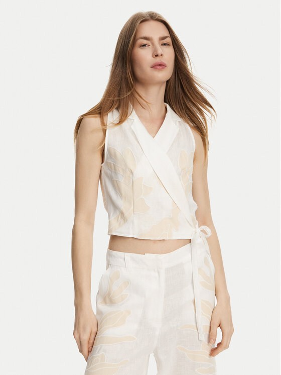 Marella Marella Blúz Kriss 2513161162 Fehér Regular Fit