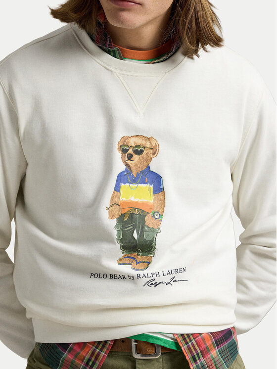 Polo Ralph Lauren Polo Ralph Lauren Mikina 710973146001 Biela Regular Fit