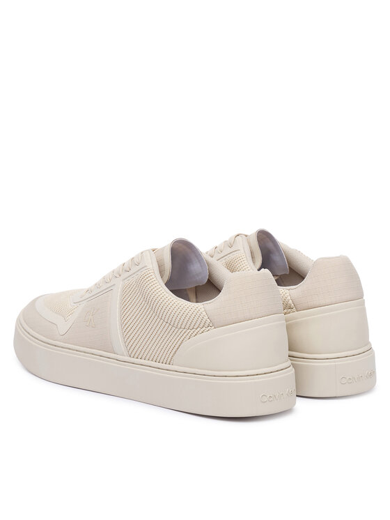 Calvin Klein Calvin Klein Snīkeri Classic Cups Laceup Knit HM0HM02130 Bēšs