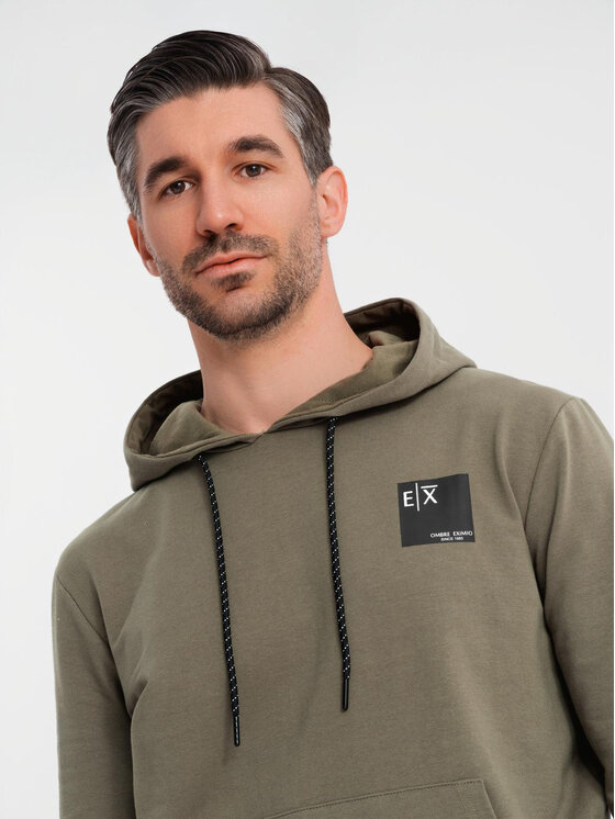 Ombre Ombre Komplet dresowy Z107 Khaki Regular Fit