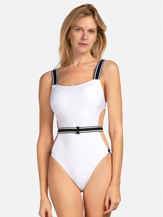 Miss Lou Miss Lou Costume da bagno J-AW2-B Bianco