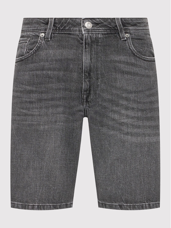 Selected Homme Selected Homme Jeansshorts Alex 16083154 Grau Regular Fit