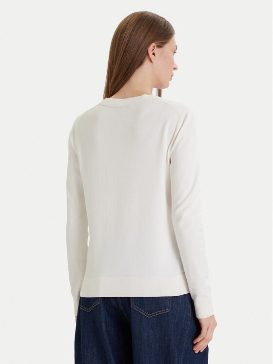 Tommy Hilfiger Tommy Hilfiger Maglione WW0WW44984 Bianco Regular Fit