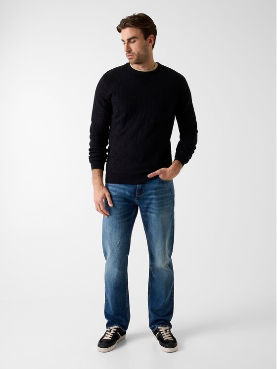 Guess Guess Sweter 180555 Czarny Classic Fit