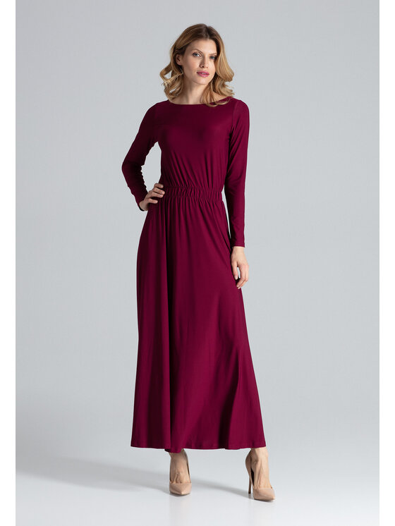 FIGL FIGL Φόρεμα βραδινό M604 Μπορντό Regular Fit