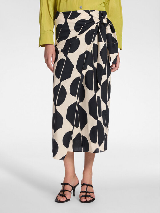 Elena Mirò Spódnica maxi, rozmiar 46/48, Czarna, 1024Z100077N001